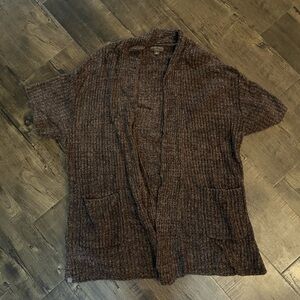 Barefoot Dreams | Cozychic Light Short Sleeve Open Front Cardigan | Size L